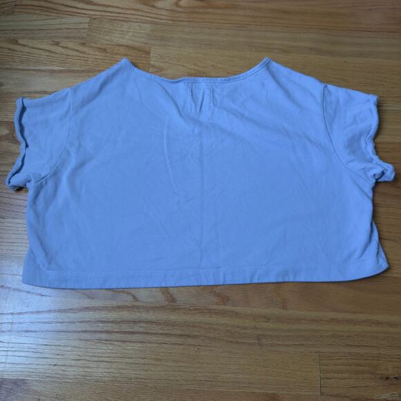 For Days Blue Short Sleeve Cropped Sweatshirt Size XS - Picture 5 of 5